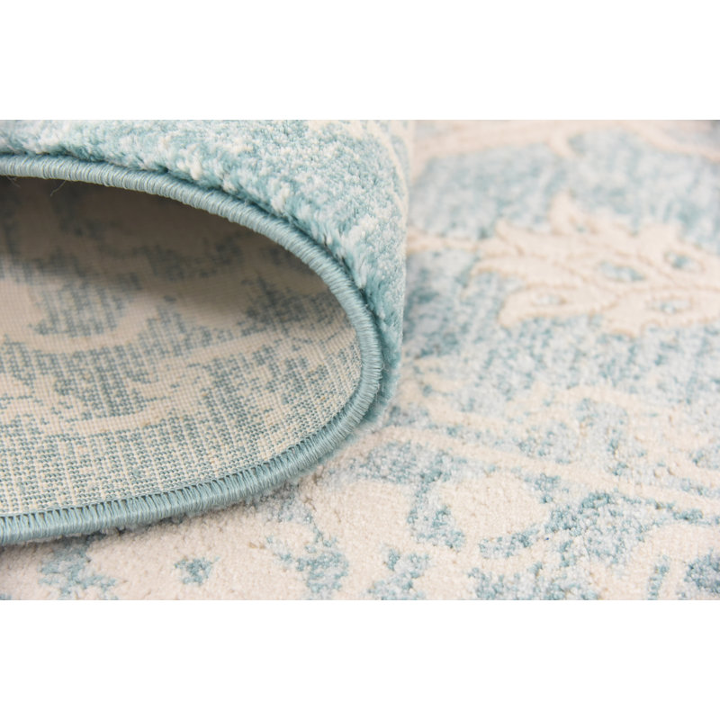 Omri Oriental Light Blue Area Rug & Reviews Joss & Main